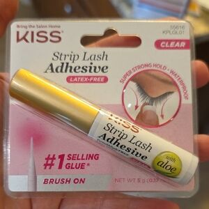 KISS Strip Lash Adhesive with Aloe - Clear and Gold